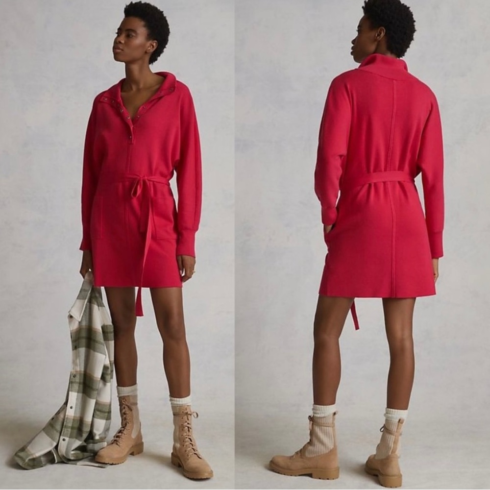 DAILY PRACTICE BY ANTHROPOLOGIE Polo Knit Mini Dress
